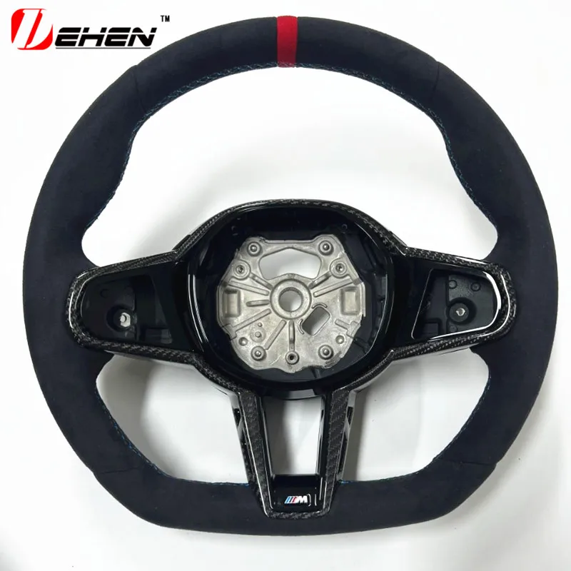 Carbon Fiber Steering Wheel For BMW New 5 6 7 8 series G01 G02 G05 G06 G07 G30 G32 alcantara  Old Upgrade New 2025 M4 Customized