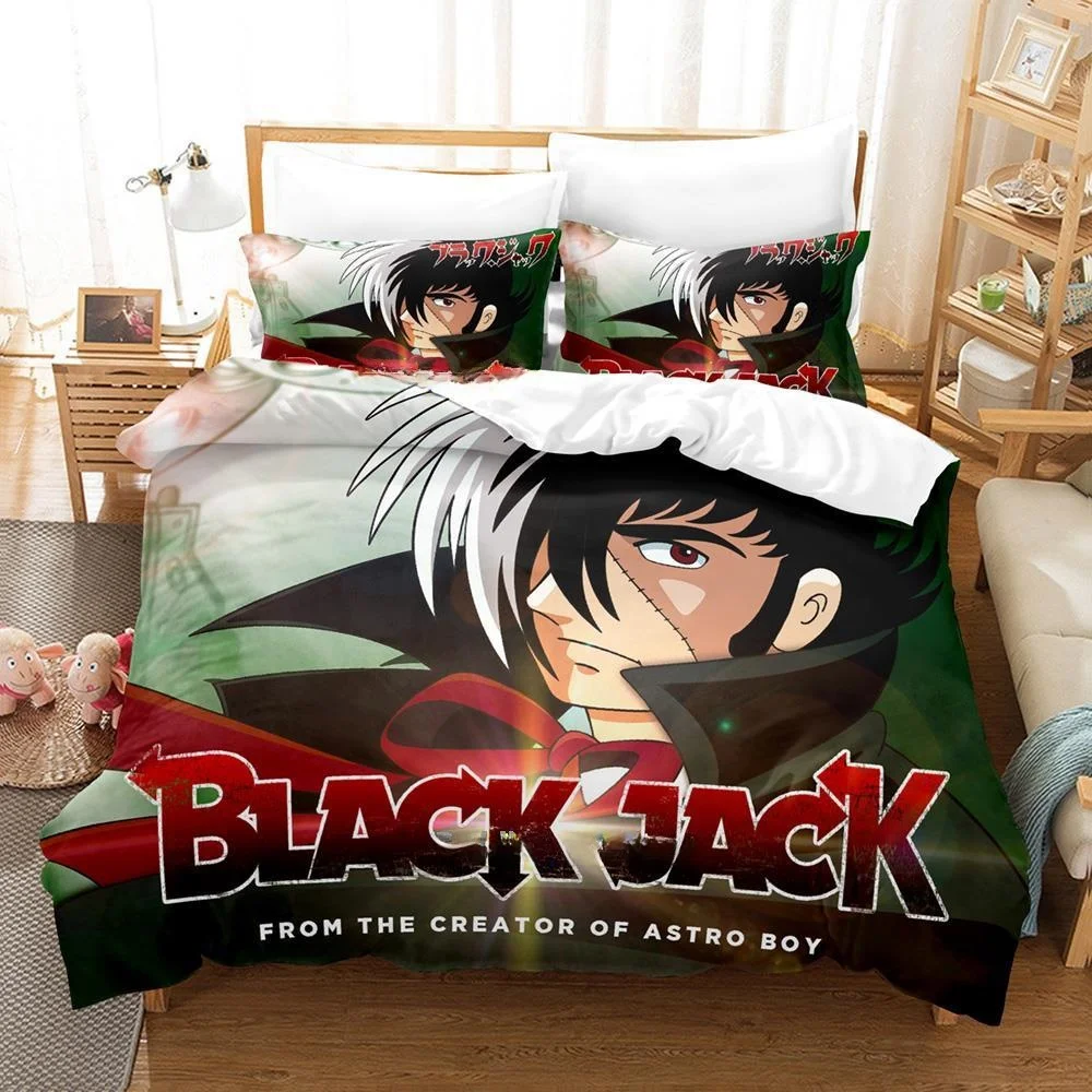 

New Anime Young Black Jack Bedding Set Single Twin Full Queen King Size Bed Set Adult Kid Bedroom Duvet Cover Sets Home Textile