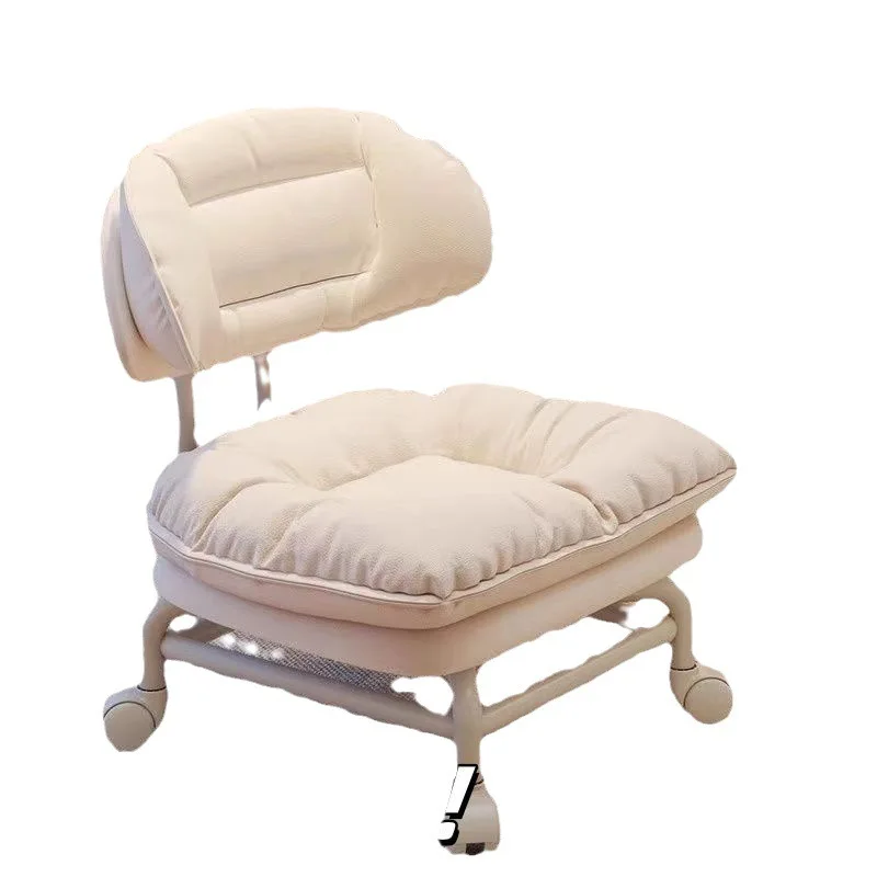 Lazy Person Backrest Chair Home Goods Bench Universal Wheel Round Stool With Child Artifact Small Stool Pulley Low Stool Gift image 6