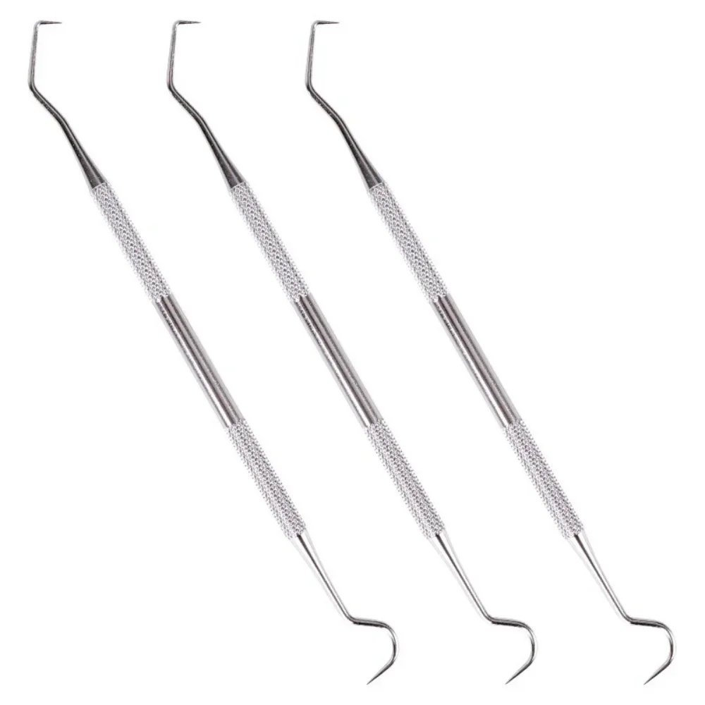 1/5pc Double Ended Toothpick Stainless Steel Scraper Periodontal Probe Explorer Dental Stain Remover for Teeth Clean Hygiene