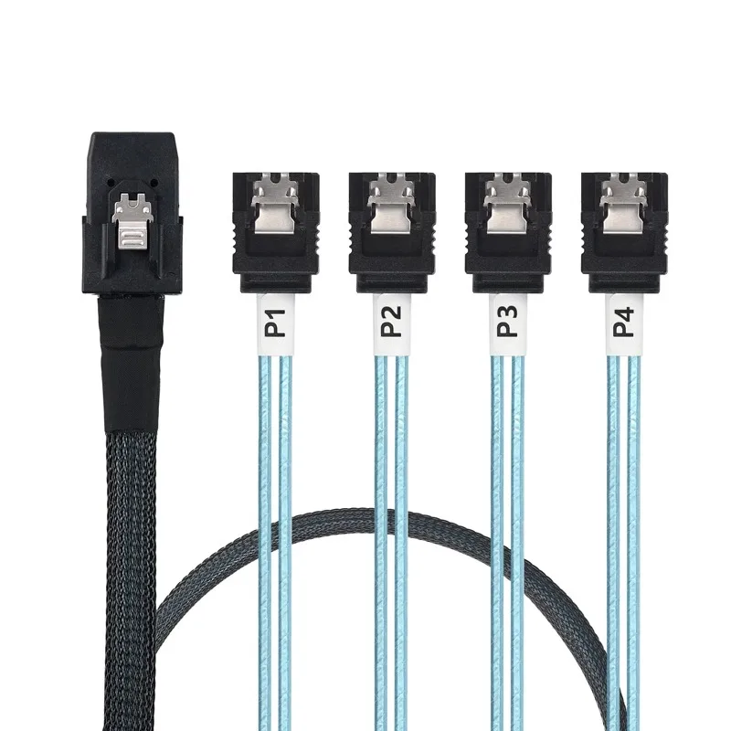 ミニsas-sff‑8087ケーブルから4sas-4sata-sff‑8643-sff‑8087サーバーraid-hbaデータコード（lsiコントローラーカード用）