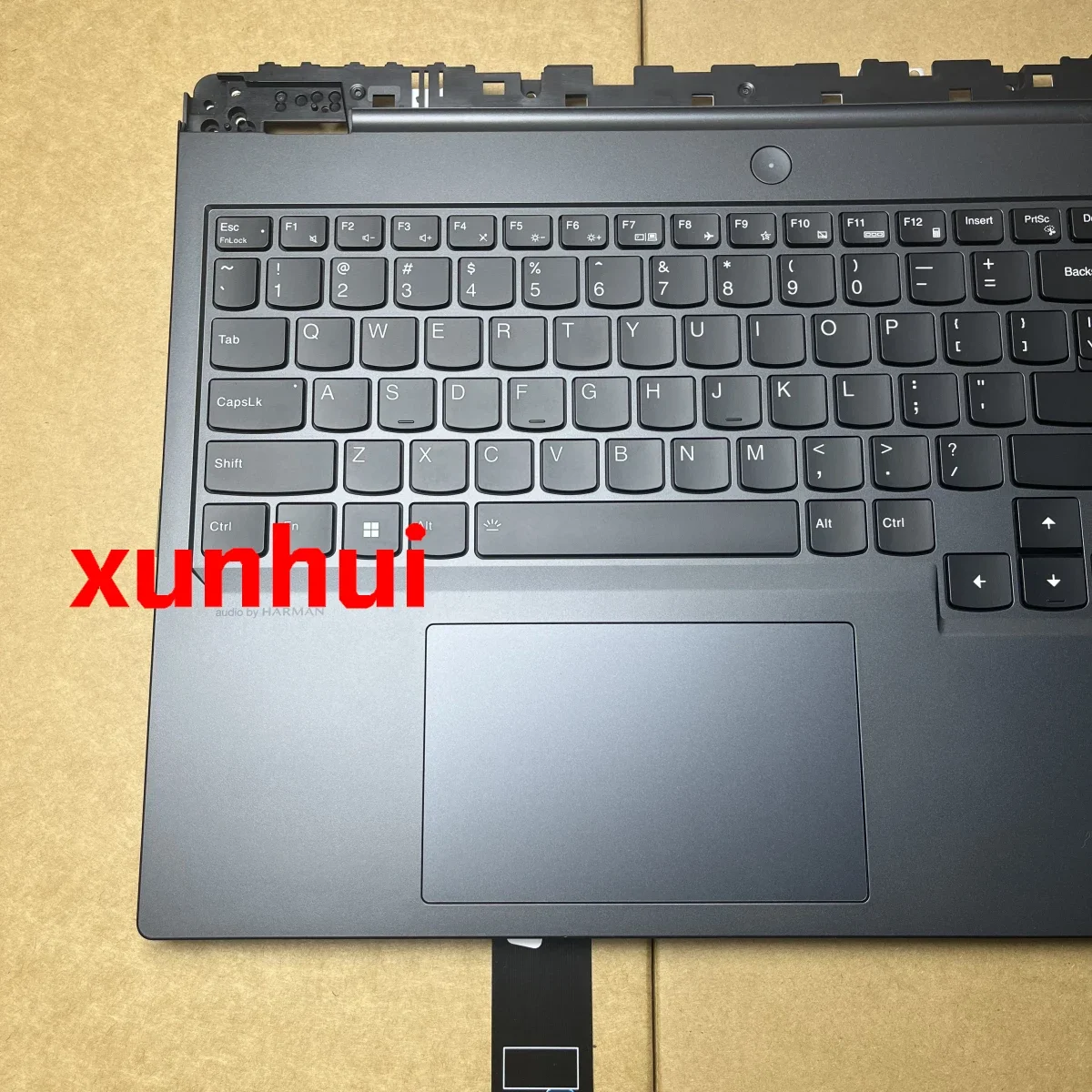 5CB1L09933 new uppercase for Legion Pro 7 16IRX8H 16ARX8H 82WQ palmrest C-Cover with keyboard,USA English,White Backlight