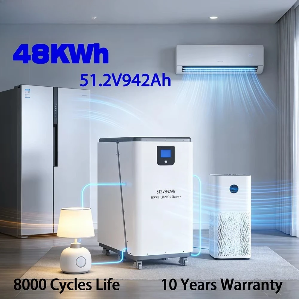 Home Energy Storage LiFePO4 Battery 48V 628Ah 942Ah Long Cycle Life Solar Inverter Compatible Off-Grid Living Grid Backup Power