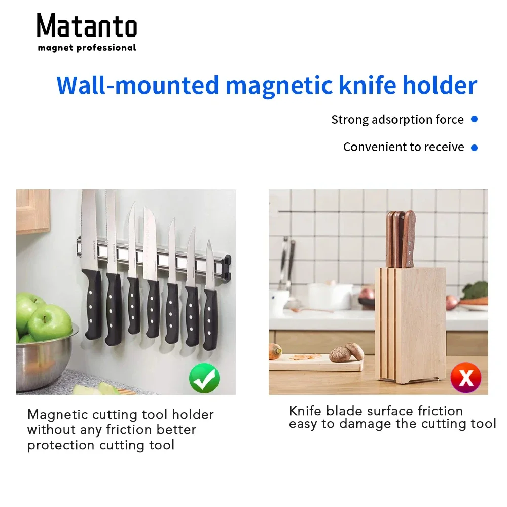 MagneticKnife Holder Strip Special Offer Organizer Storage Bar Strong Magnetic on Sales Factory Help Rack Garage Hanger Tool