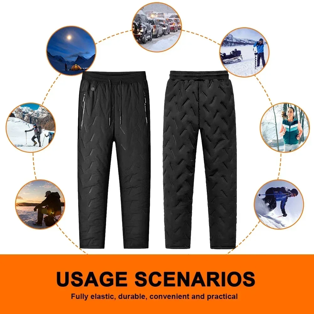 Unisex Elektrische Verwarmde Broek 10 Verwarmingszones Elektrische Thermische Broek 3 Temperatuurmodi Winter Elektrische Warmer Kleding