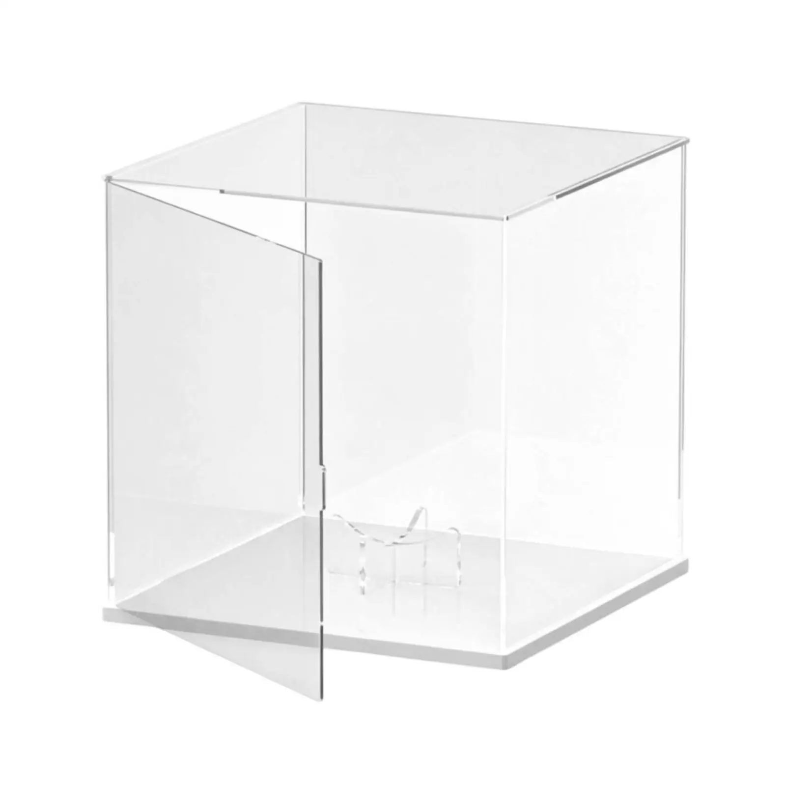 Sports Memorabilia Display Case Acrylic Ball Holder with Stackable Feature and White Base for Soccer Volleyball Basketball