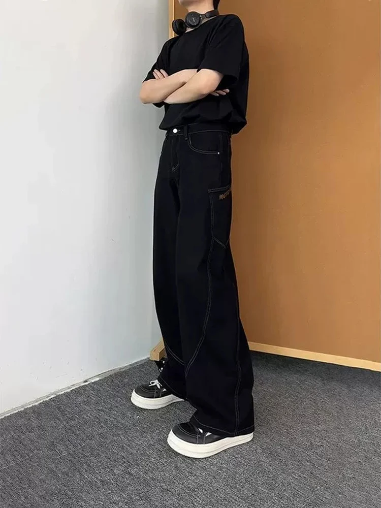 Men's A-Line Original Jeans Spring Autumn American Workwear Knife Shape Loose Straight Leg Wide Leg Pants Snake Year Limited
