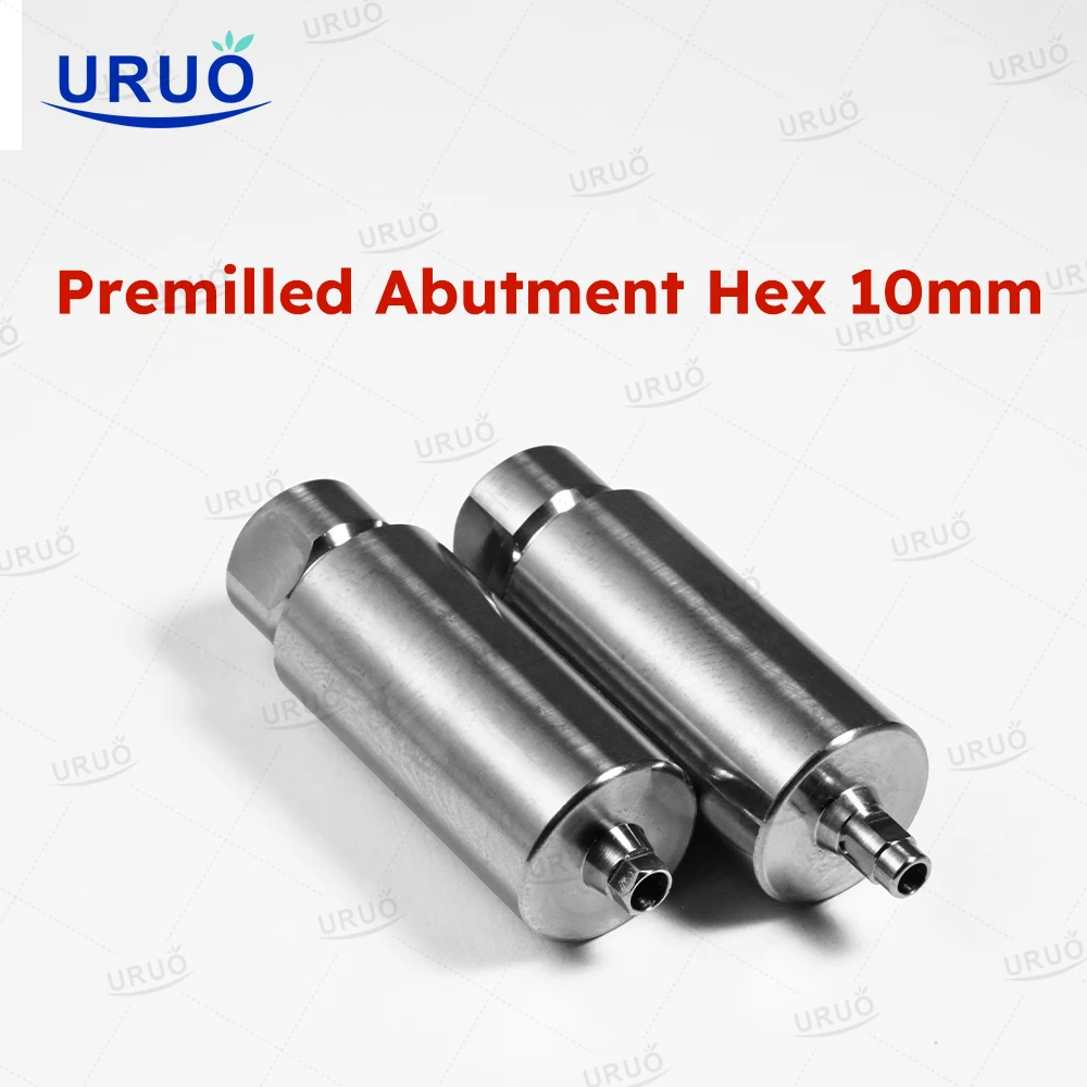 Dental Premilled Abutment Hex 10mm for Osstem/Dentium/DIO/Megagen Denture CAD/CAM  Zirconia/Titanium Accessories