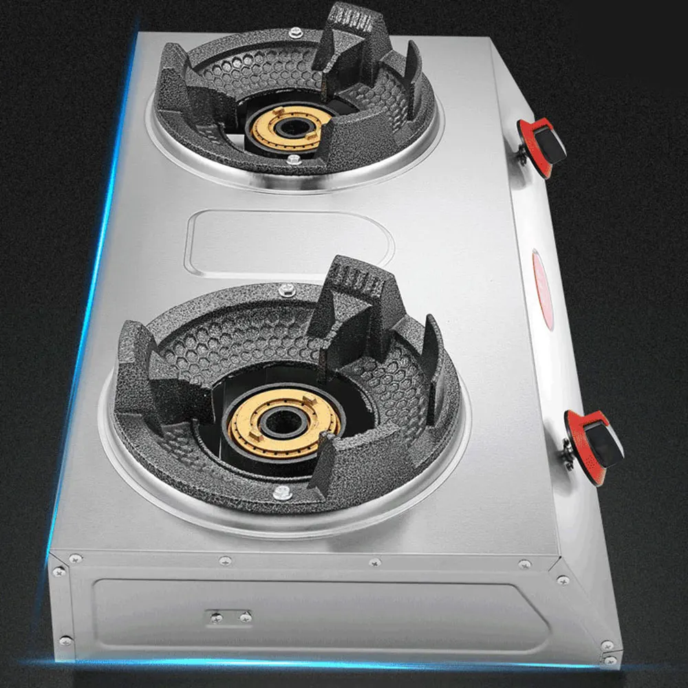 상업용 가스 버너 치열한 화재 스토브 고압 테이블 쿡탑 액화 가스 스토브 더블 스토브 Hornillo A 가스