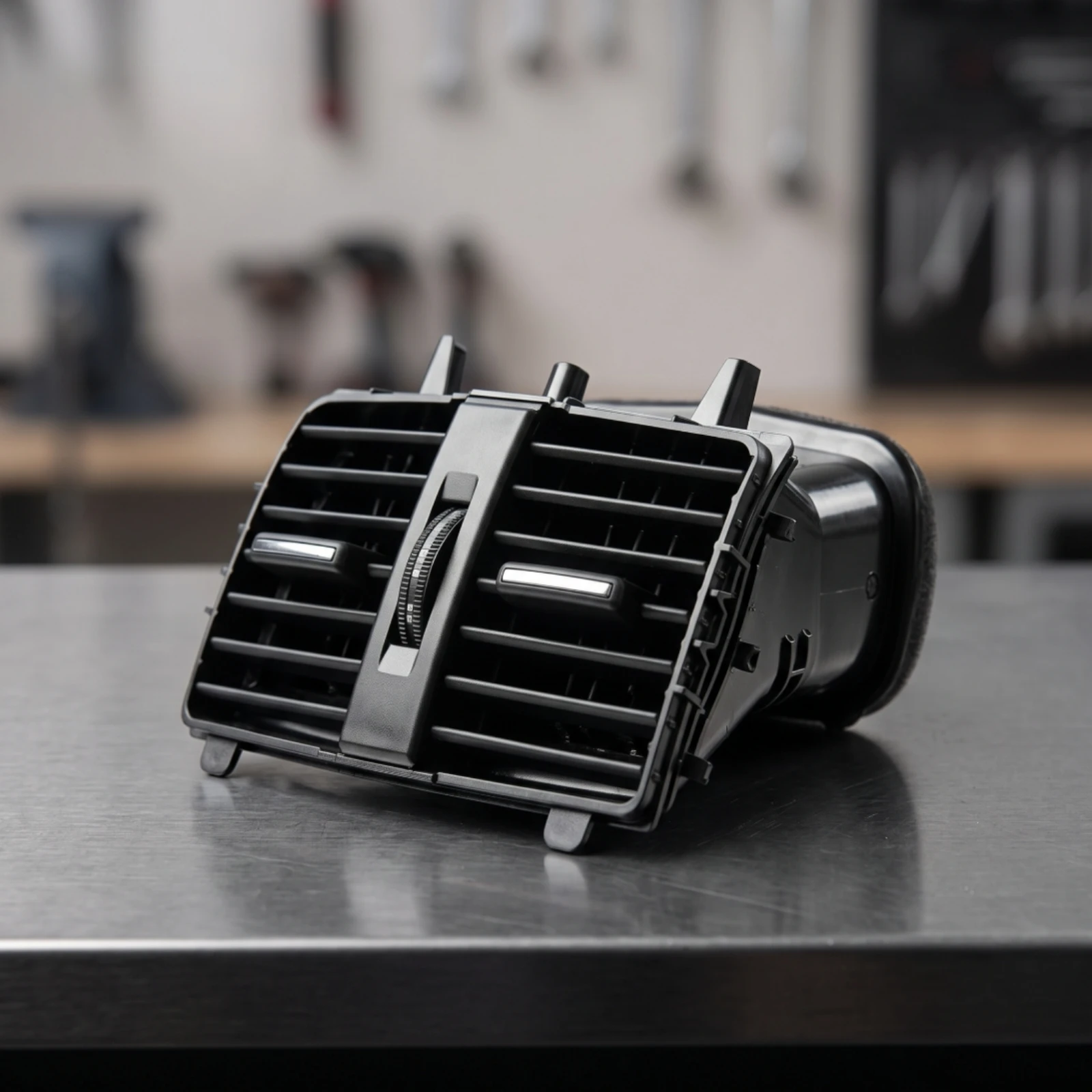 Center Air Vent Assembly for GLA Class Rear Cabin AC Outlet with Duct Housing and Side Tabs for Easy Install