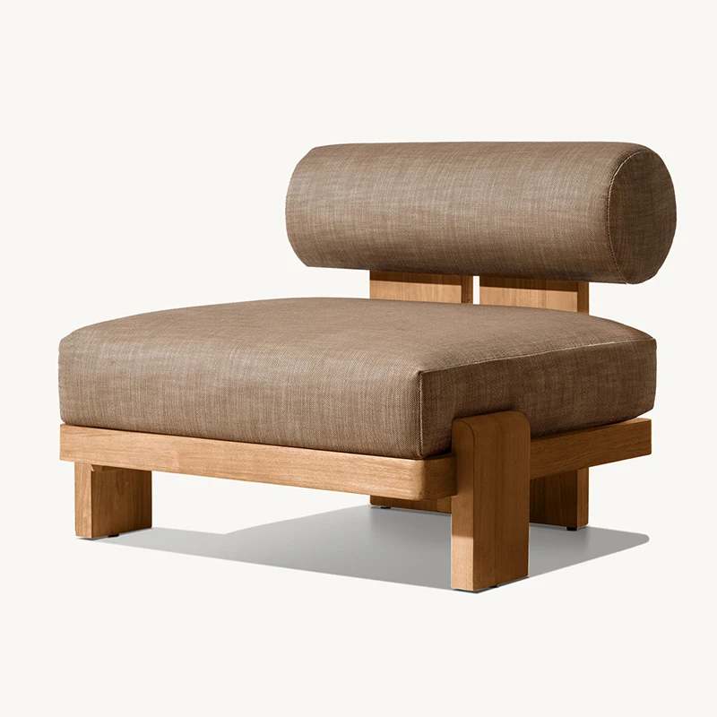 

*Luxury European Style Natural Teak Outdoor Furniture Set With Cushion Garden Teak Wood Sofa Set for Home