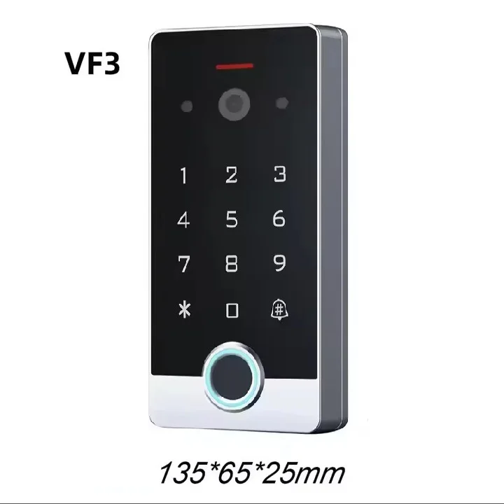 Tuya WIFI Smart Video Intercom Fingerprint Access Control Keypad RFID Standalone Access Controller Fingerprint Keypad Reader
