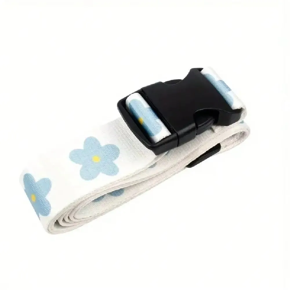 Ethnic Style Multicolor Luggage Belts Anti-theft Polyester Luggage Bundling Belt Adjustable Travel Luggage Strap Travel Supplies