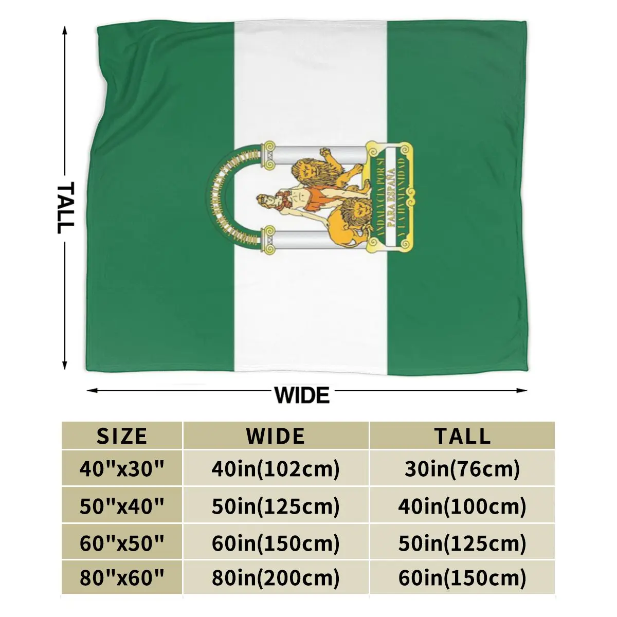 Andalucia Flag Gifts Stickers Products An Ultra-Soft Micro Fleece Blanket