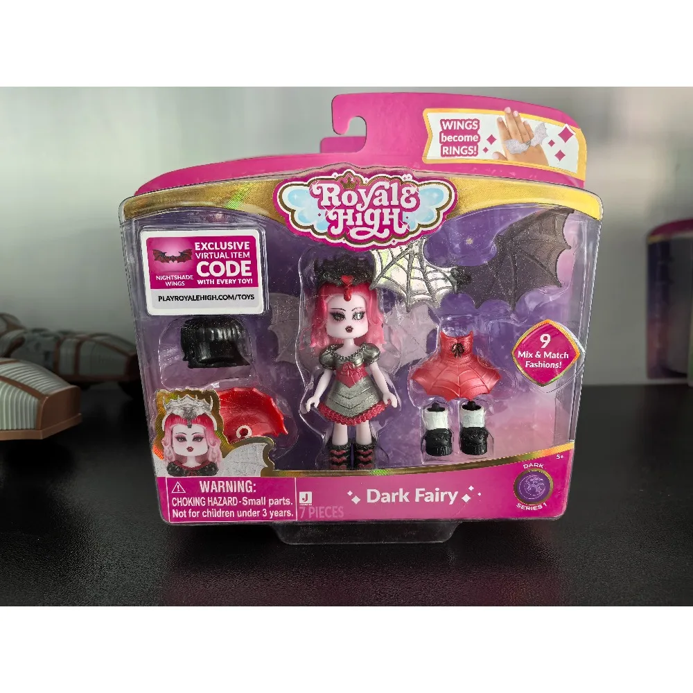 Royale High Fire Fairy Fashion Doll Action Figure with Virtual Item Code Official Licensed Collectible Toy for Fans