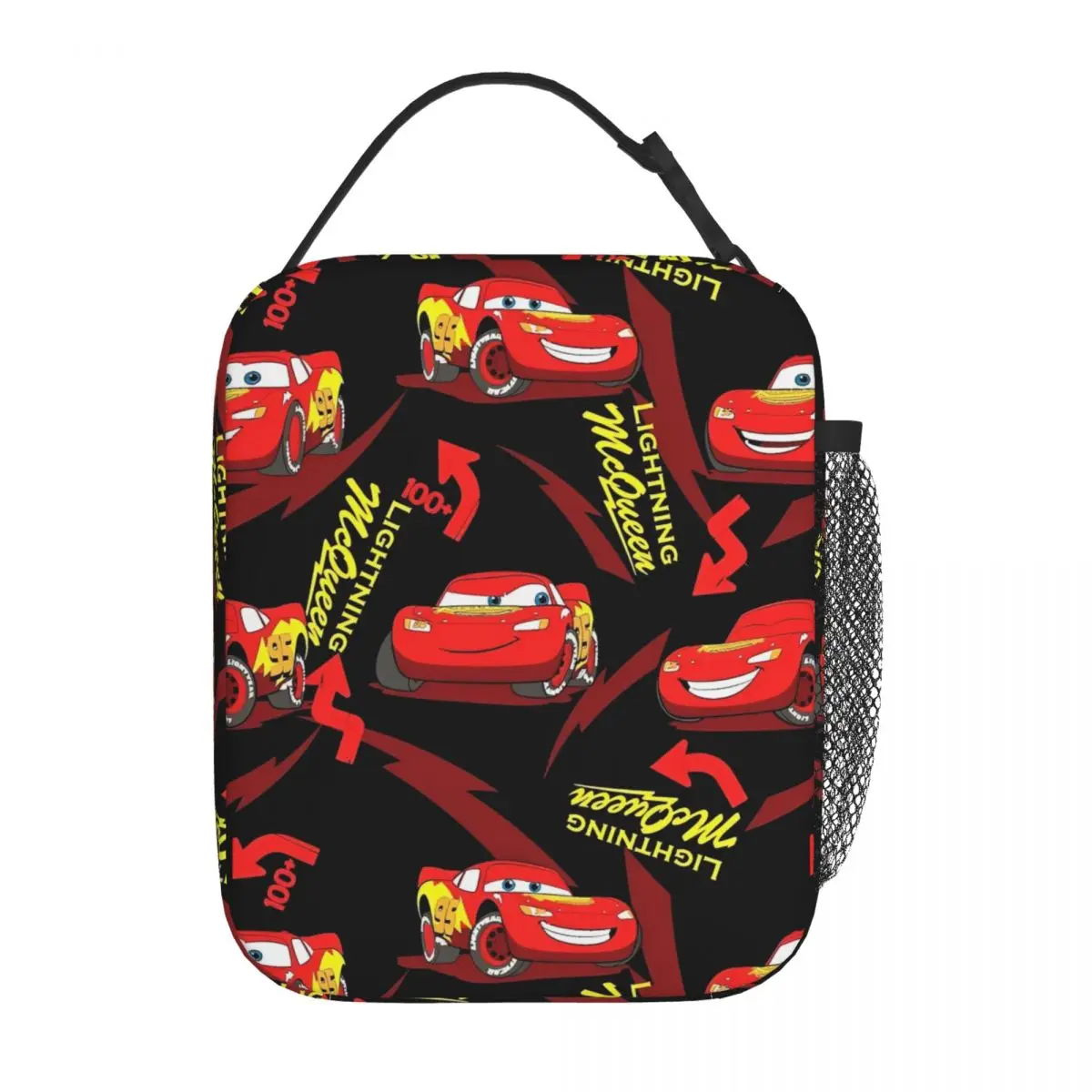 Insulated Lunch Tote Bag Lightning Mcqueen Car Anime Movie Merch Food Box Multifunction Cooler Thermal Bento Box For School