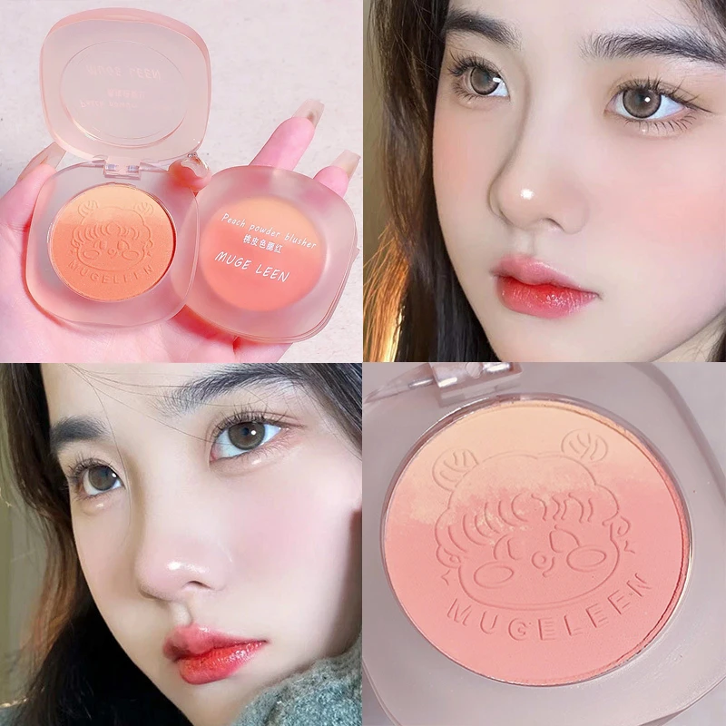 1pcs Monochrome Blush Palette Face Mineral Pigment Cheek Blusher Powder เครื่องสําอางค์ Natural Contour Shimmer Highlight Cream Palette