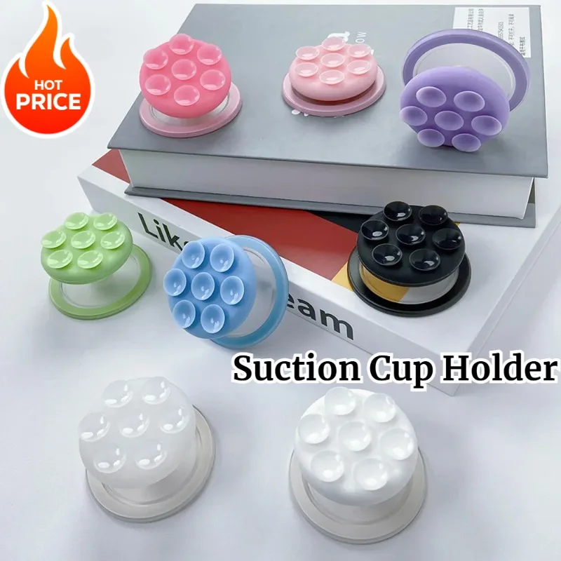 

Корейский INS универсальный магнитный держатель на присоске, зеркало для душа, силиконовый чехол на присоске для телефона, складная ручка-подставка, держатель для IPhone