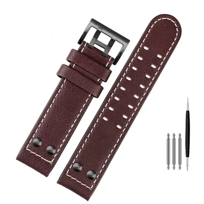 NFR For Hamilton Khaki aviation Watch H77616533 H70615733 Watch Strap Genuine Leather jazz field Men WatchBand 20 22 Military