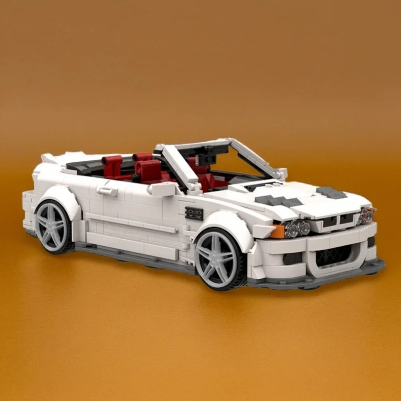 

1226PCS MOC City Champions Super Car Sport E46 M3 Cabriolet Model Technology DIY Assembly Building Blocks Display Birthday Gift