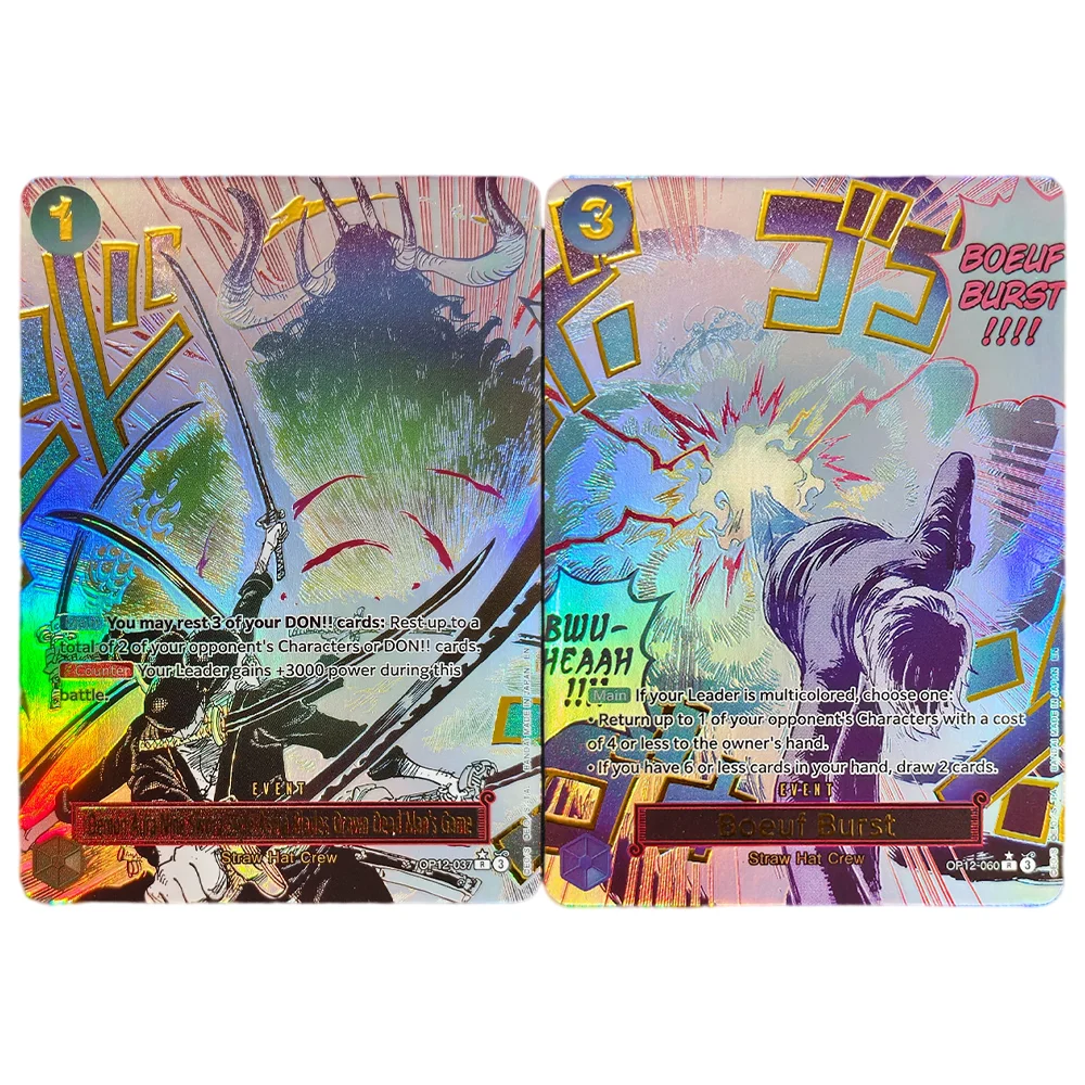 Cartas de Anime Proxy ONE PIECE Demon Aura Nine Sword Style Asura Blades Drawn Dead Man's Game Boeuf Burst English TCG