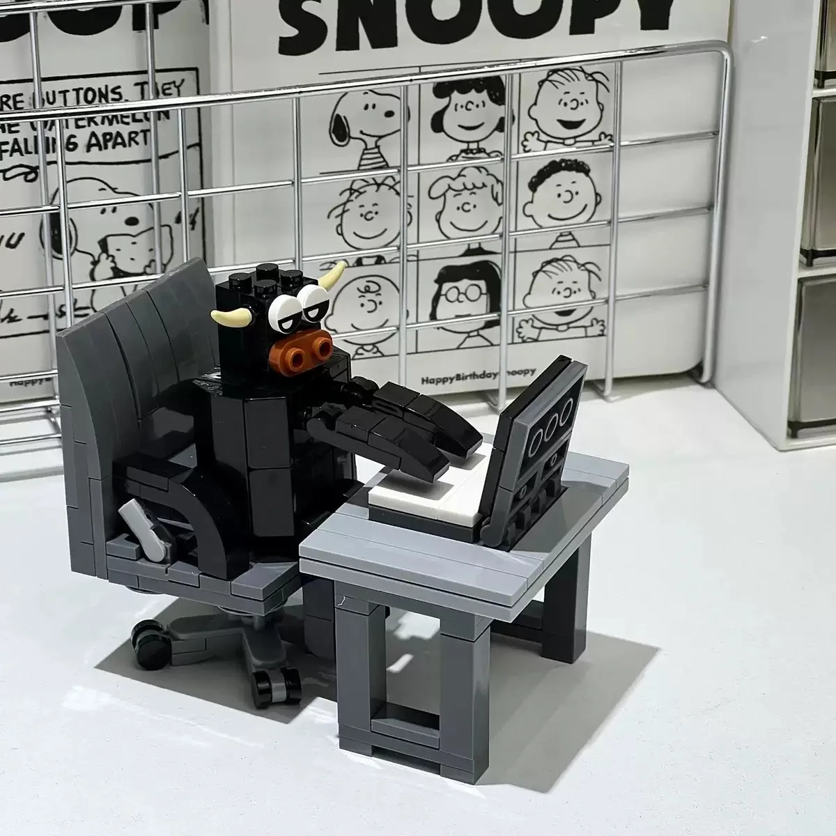 MOC بنة الروبيان نموذج التماثيل، الماشية والخيول العاملة، تجميع الألغاز، المشاهير على الإنترنت البارويدات الإبداعية