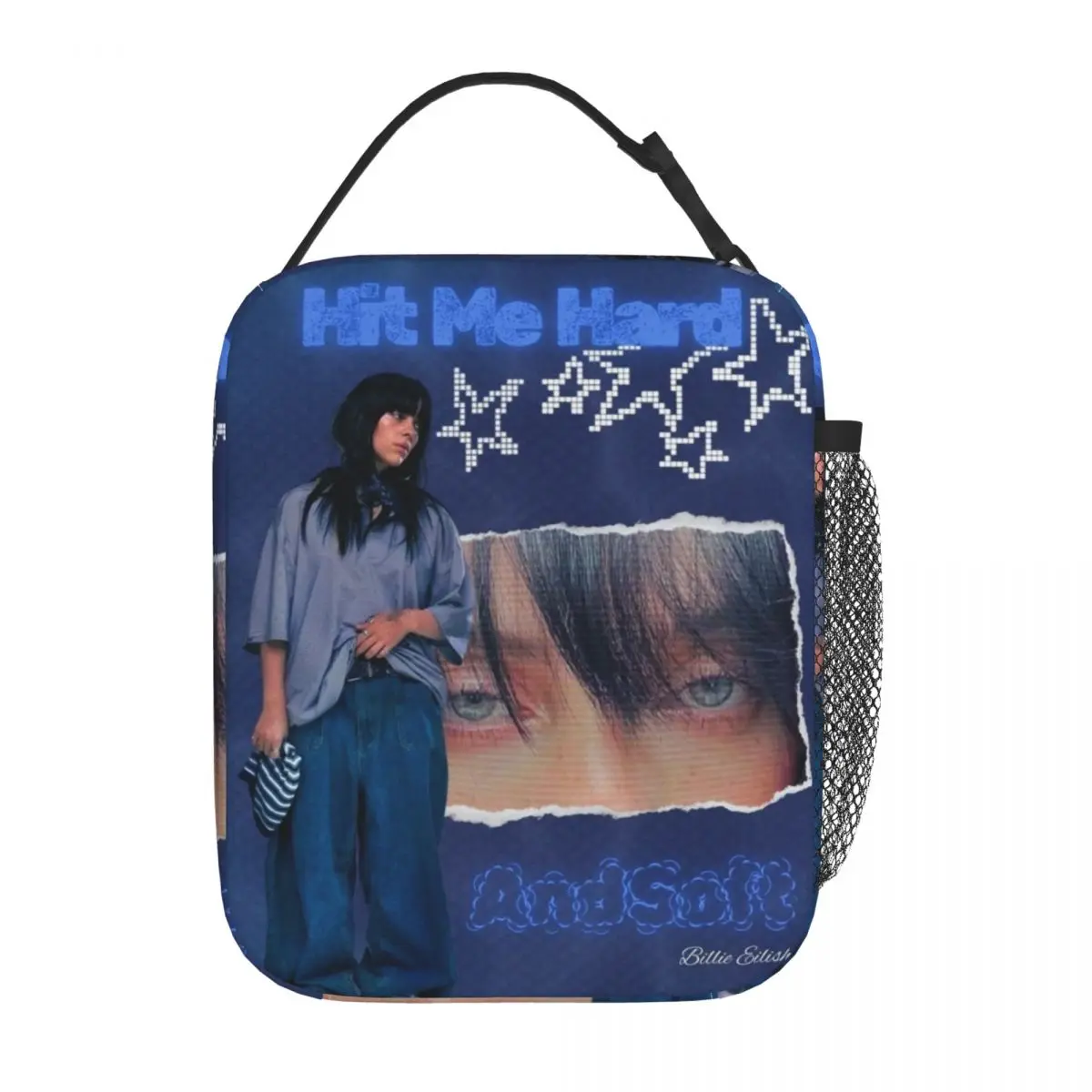 B-Billie-Girl E-eilish America Insulated Lunch Bag High Capacity Reusable Thermal Bag Tote Lunch Box Beach Outdoor Food Bag