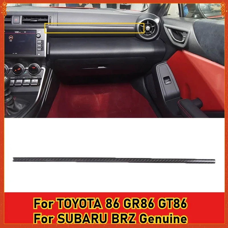 

For TOYOTA 86 GR86 GT86 For SUBARU BRZ Real Dry Carbon Fiber 2022-2023 Passenger Side Center Console Interior Instrument Panel