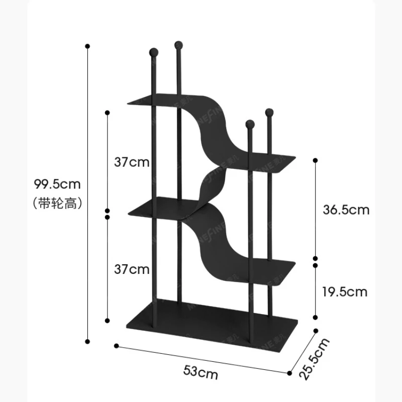 Minimalist Multi-Tier Storage Rack Mobile Display Ledge Modern Creative Organizer Easy Balcony Plant Stand for Greenery