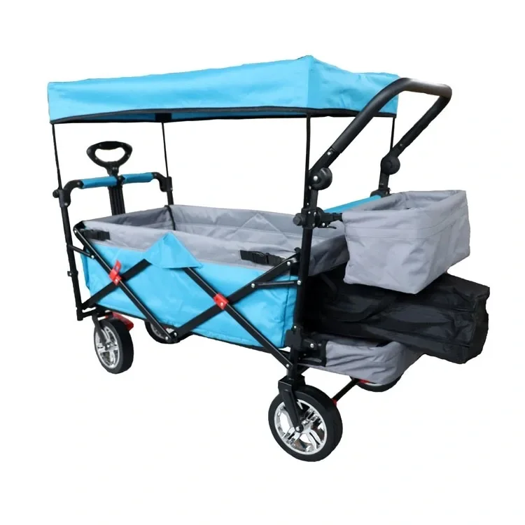 Beach Trolley Folding Camping Outdoor Wagon Camping Cart Camp Fold Wagon