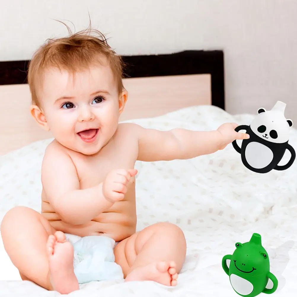 

200Ml Toddler Cups with Handles Silicone Baby Training Cup Unbreakable Learning Cup for Milk Water Juice Snack Storage