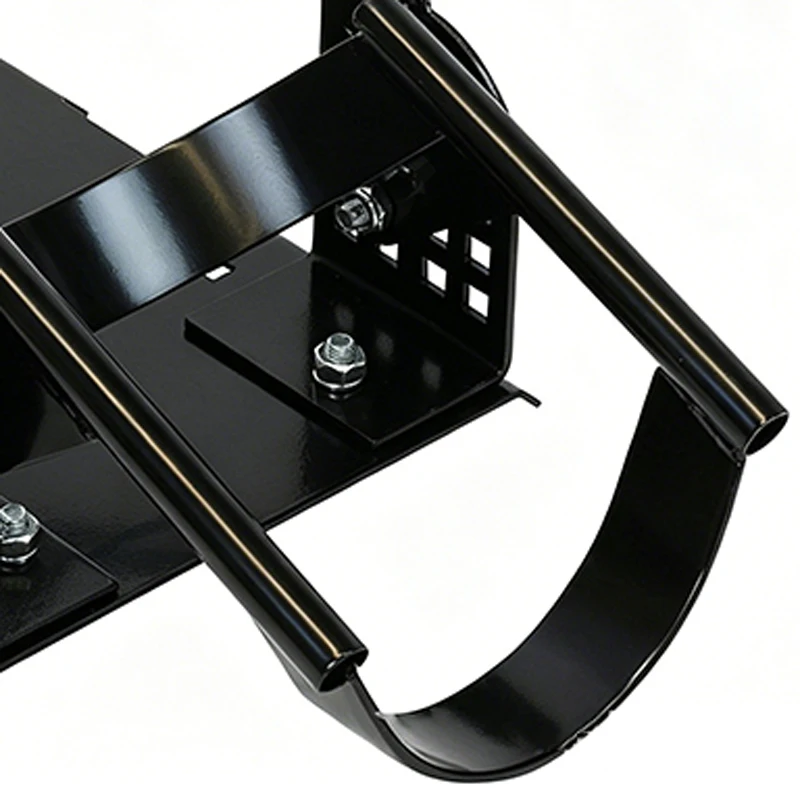 Upright Motorcycle Display Stand Heavy-Duty Steel Motorcycle Front Wheel Stand Adjustable Mounting Holes Kickstand