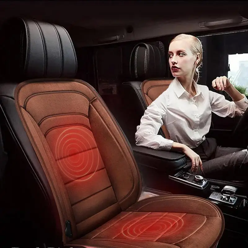 

Heated Car Seat Cushion 12V Heated Car Seat Cushion Cover Warmer Winter Electric Chair Heater Universal Heating Seat For Cars
