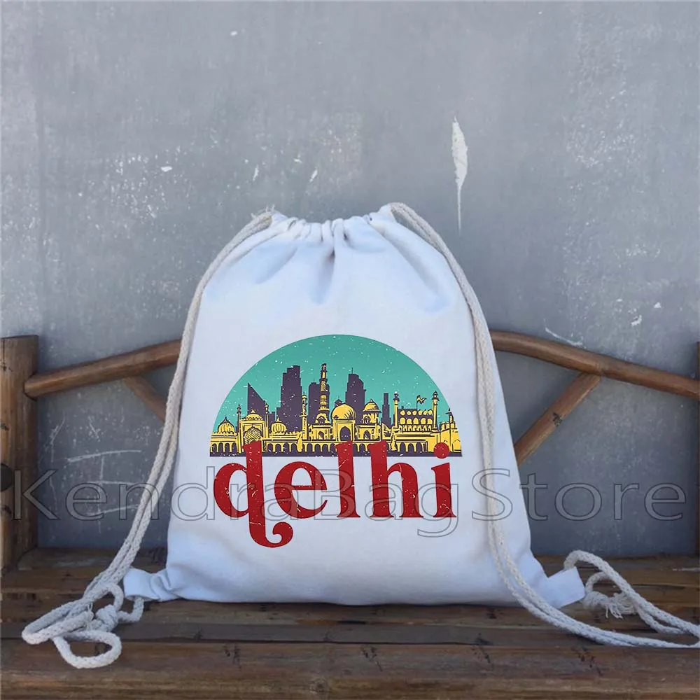 Dubai Paris New York Seoul Amsterdam London Bangkok Venice Istanbul Skyline Drawstring Bags Soccer Backpack Sackpack String Bag