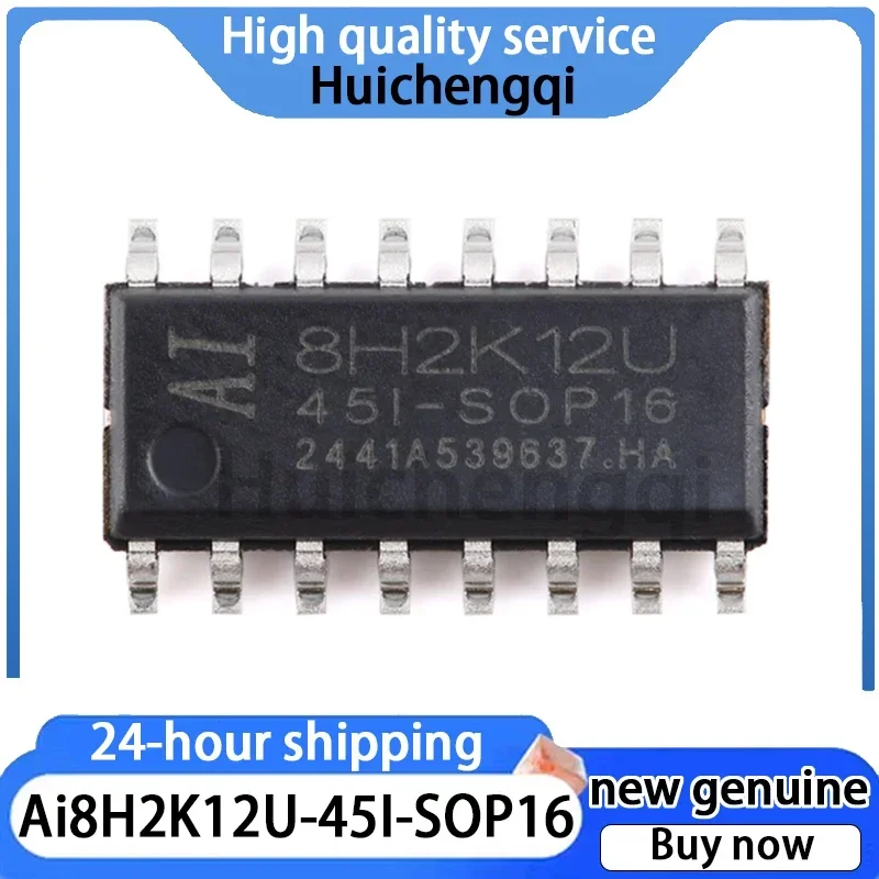 5PCS Ai8H2K12U-45I-SOP16 High-speed 8051 Core (1T) Microprocessor Microcontroller Chip