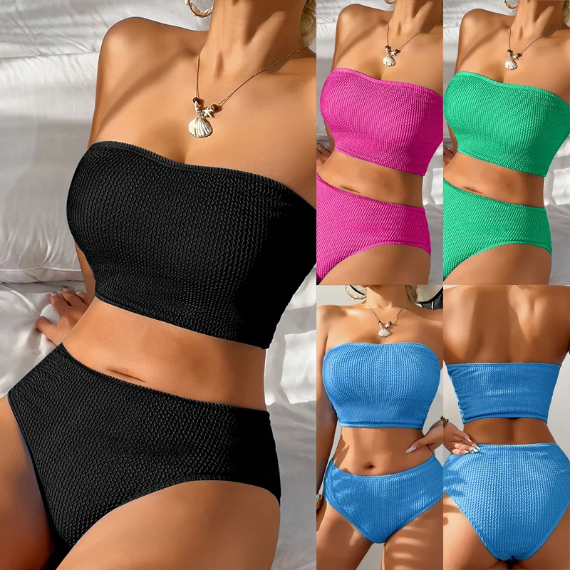 

2025 new sexy tube top bikini explosion bikini
