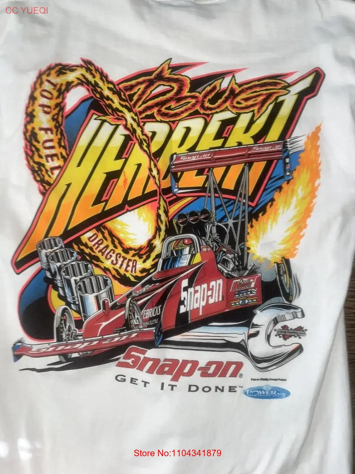 Vintage Snap On Doug Herbert t shirt Top Fuel Dragster Rare 2006