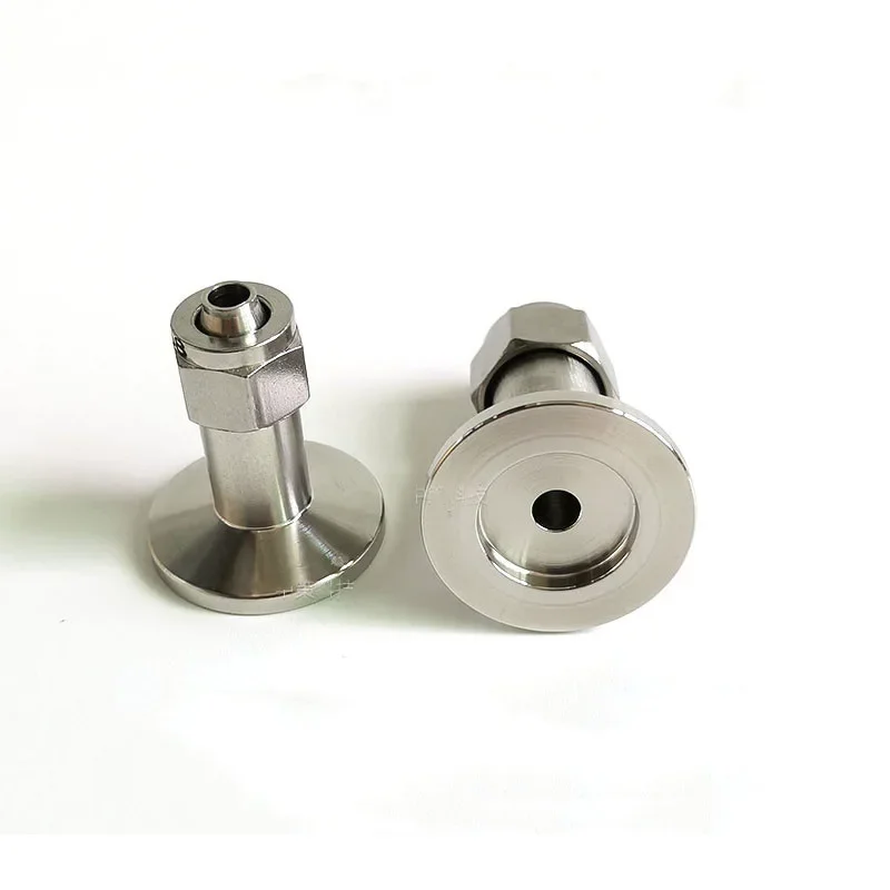 

304 Stainless Steel KF16 Vacuum Quick Screw Joint Quick Two-Touch Fitting Vacuum Hose Connector PU Gas-type Fitting Joint