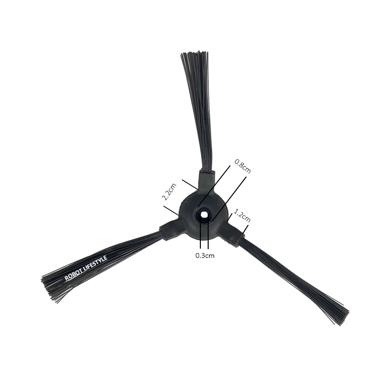 (Per A320, A325, A330, A335, A336, A337, A338) Spazzola laterale per aspirapolvere robot, 10 pezzi/confezione, parti di ricambio per strumenti di pulizia