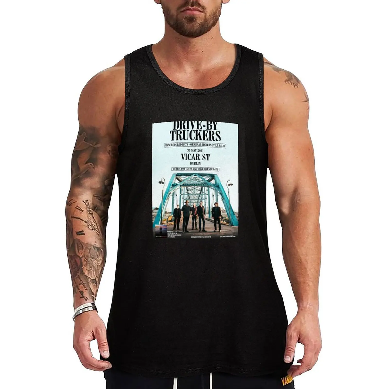 

drive tour 2021 Tank Top gym t-shirts man bodybuilding t shirt gym t-shirts men clothing