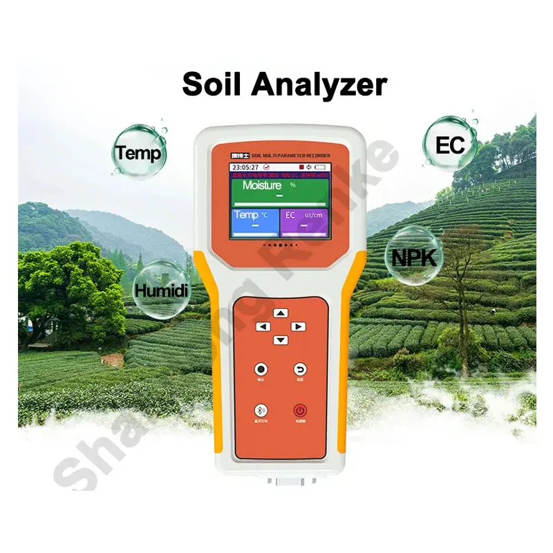 Handheld agricultura solo teste kit inteligente agricultura sensores umidade do solo datalogger analisador do solo para npk