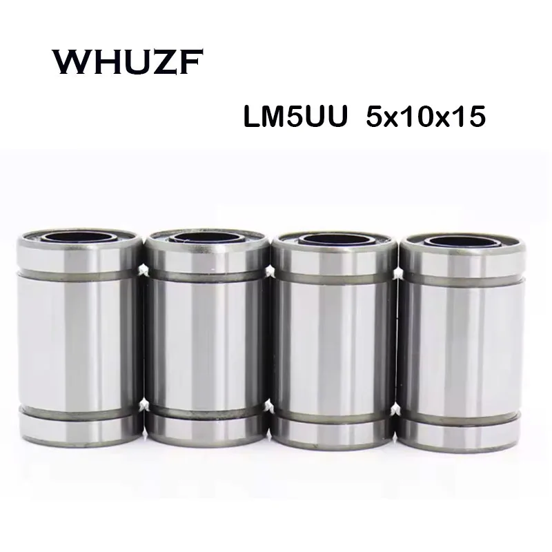 cnc linear rail WFLYU LM5UU 10PCS High Quality LM5 Linear Bearing 5x10x15mm LM5UU for 3d Printer Linear Bearing SM5UU 레일