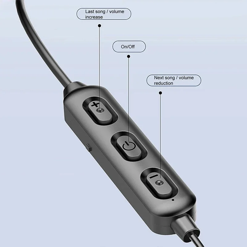 BT-95 Hanging Neck Bluetooth 5.0 Wireless Sports Headset Ear Headset Bluetooth Headphones Earbuds Earphone With Mic For iphone view 4