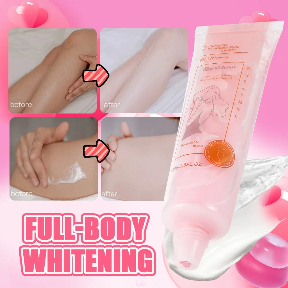 

Dual-Tube Hydrating Body Cream with Niacinamide,Deep Penetration,Non-Greasy,Silky Texture, Whitening Effect,Mother's Day Gift