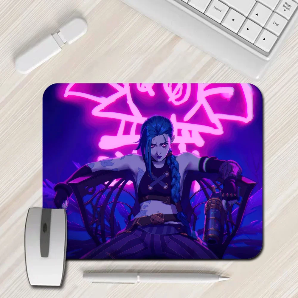 Mouse Pad Gamer Arcane Desk Mat Large Mousepad Gamer Accessories PC Computer Keyboard Desk Pad ALeague of Legends Jinx Rubber