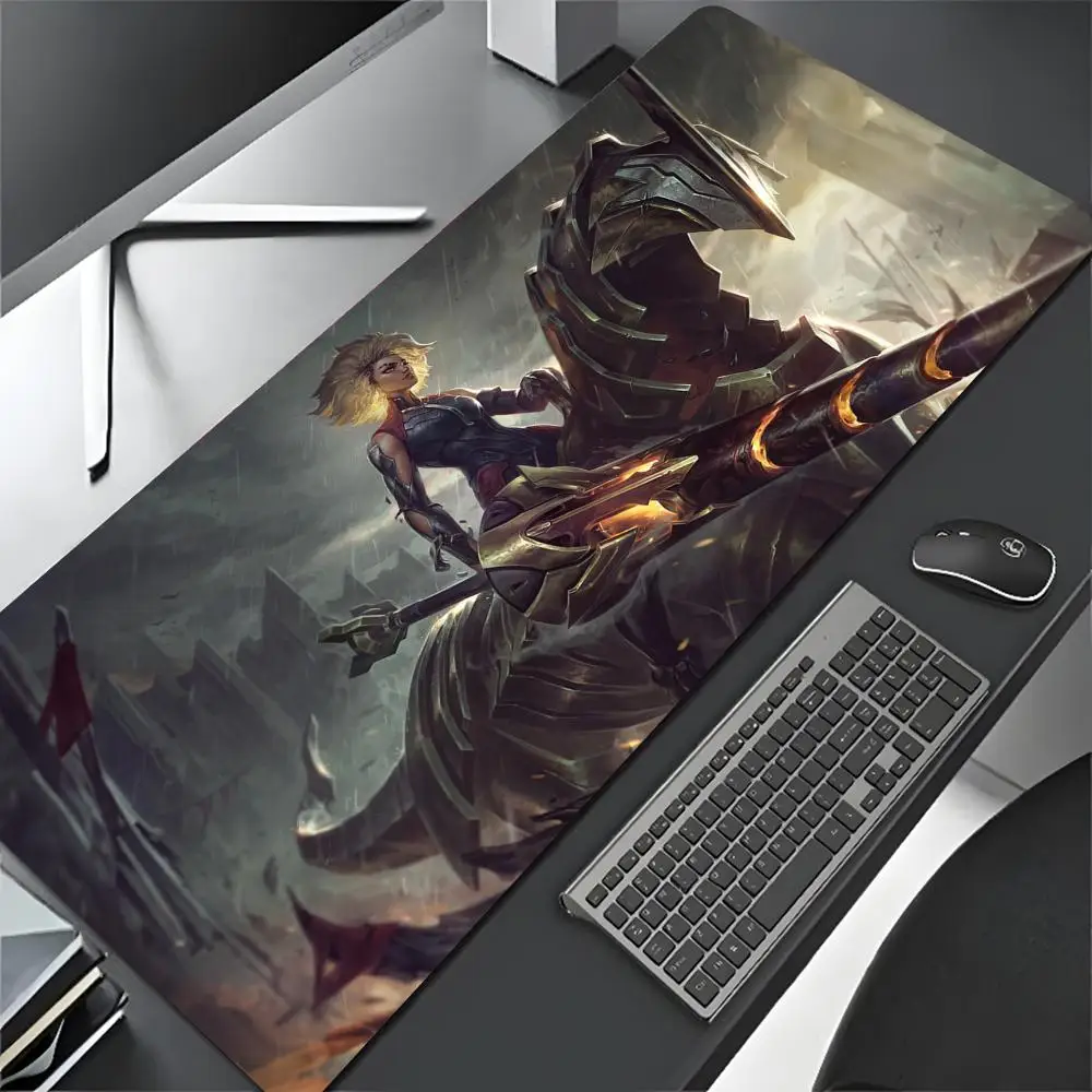 Rell Renata Renekton Mouse Pad Cartoon Lockedge Large Gaming Mouse Pad Computer Gamer Keyboard Mat Desk Mousepad for PC Desk Pad