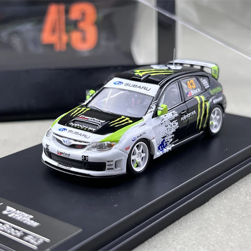 DCM 1:64 Impreza WRX STI Rally Alloy Car Diecasts & Toy Vehicles Car Model Miniature Scale Model Car Toys For Children