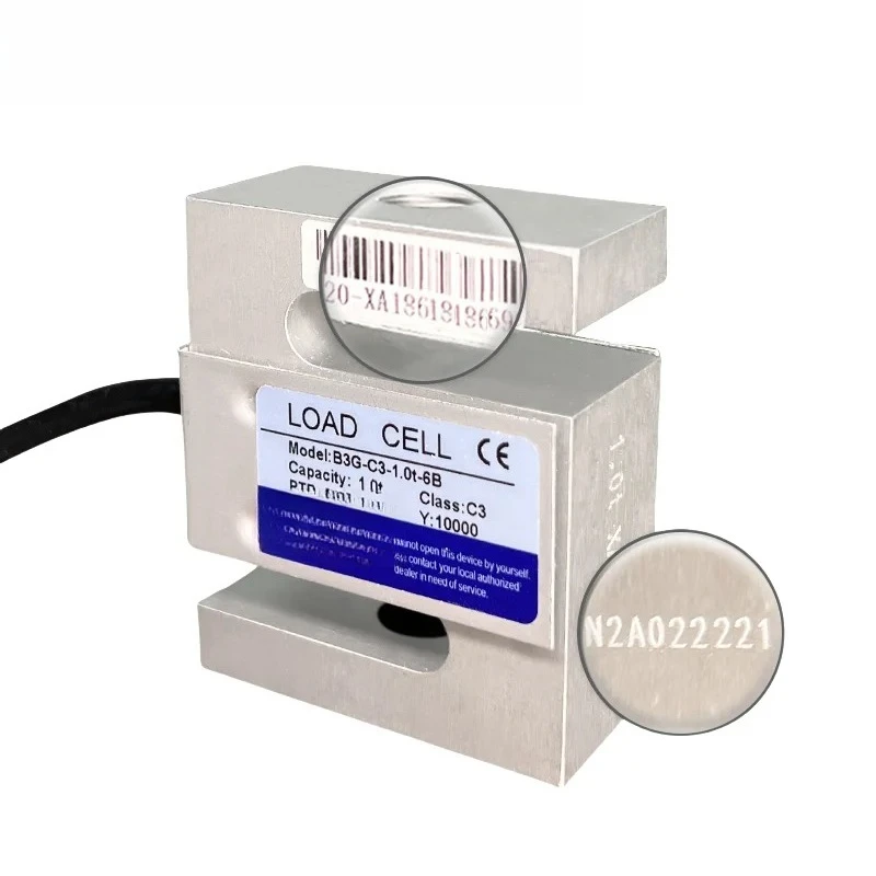 B3G-1T/5T/10T S-Type Stainless Steel Load Cells Force Sensors For S-Pull Presses