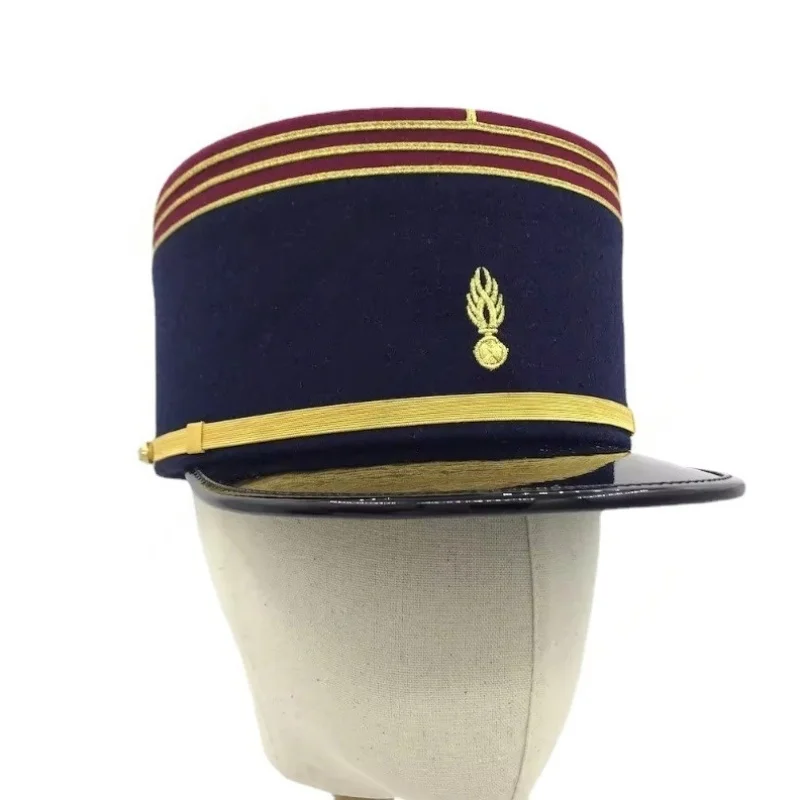 

Кепи-шляпа французской армии 19 и раннего 20 веков, цилиндрическая шляпа, американская гражданская война, плоская круглая верхняя кепка Kappi Kappe