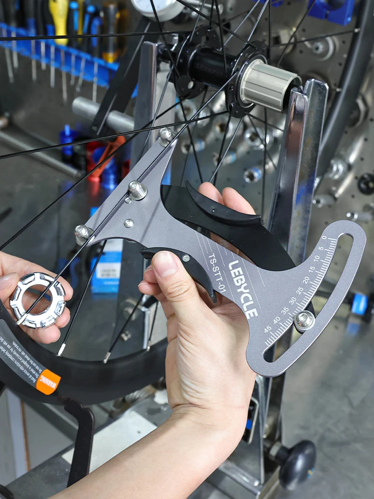 AliExpress LeBycle LEBYCLE CNC Bicycle Spoke Tension Meter Wheel Builders Tensioner Tool MTB Road Spoke Wrench Checker Indicator Accurate Stable To